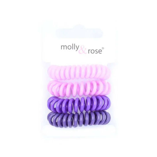 Picture of TELEPHONE ELASTICS PURPLE 4 PACK